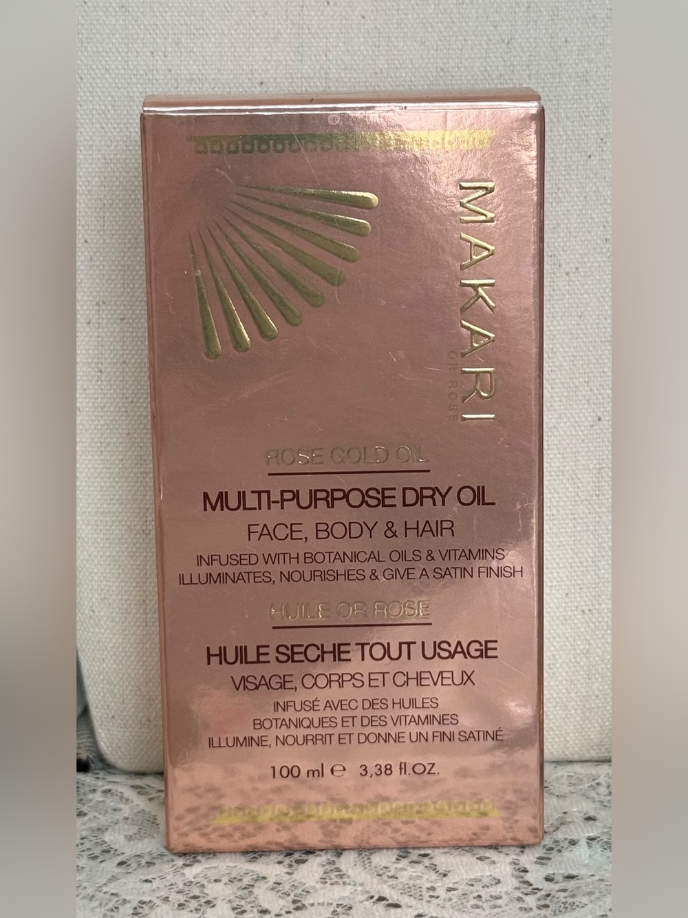 Makari Rose Gold Multi-Purpose Dry Oil for Face, Body & Hair - Rose Gold